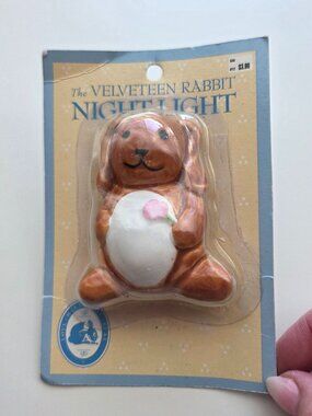 Velveteen Rabbit Night Light Vintage Rabbit Ears Production Sealed New Old Stock